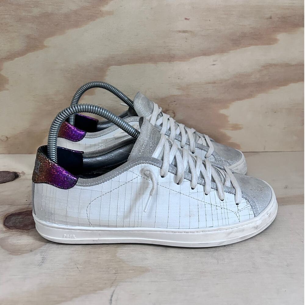 P448. - Johnny Dama - Sneakers - White/Gray - Women's - 7.5